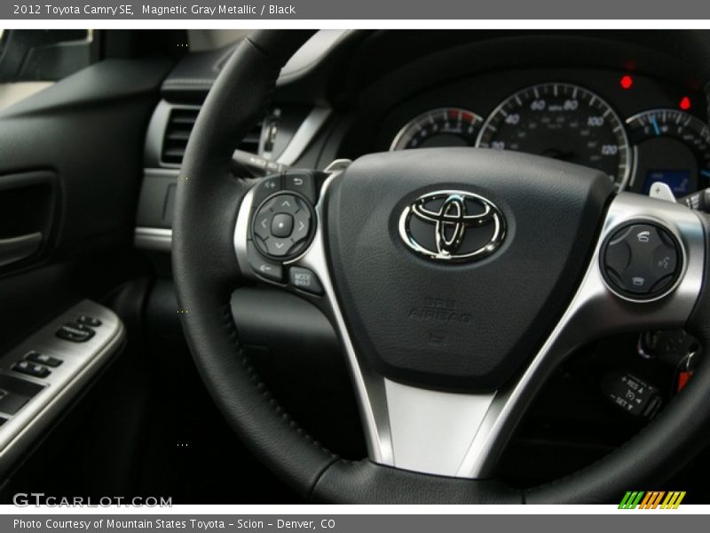 Magnetic Gray Metallic / Black 2012 Toyota Camry SE