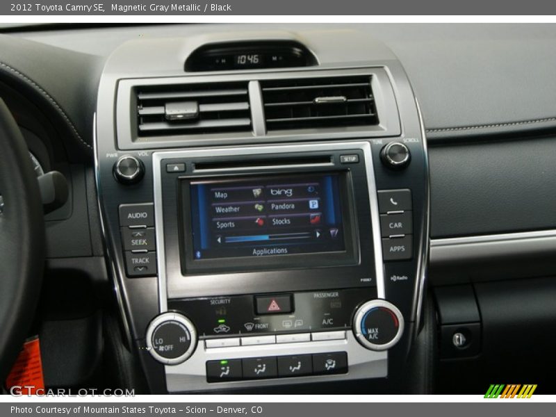Magnetic Gray Metallic / Black 2012 Toyota Camry SE
