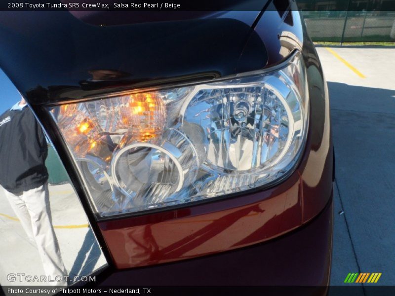 Salsa Red Pearl / Beige 2008 Toyota Tundra SR5 CrewMax