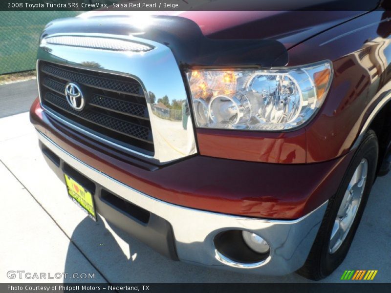 Salsa Red Pearl / Beige 2008 Toyota Tundra SR5 CrewMax
