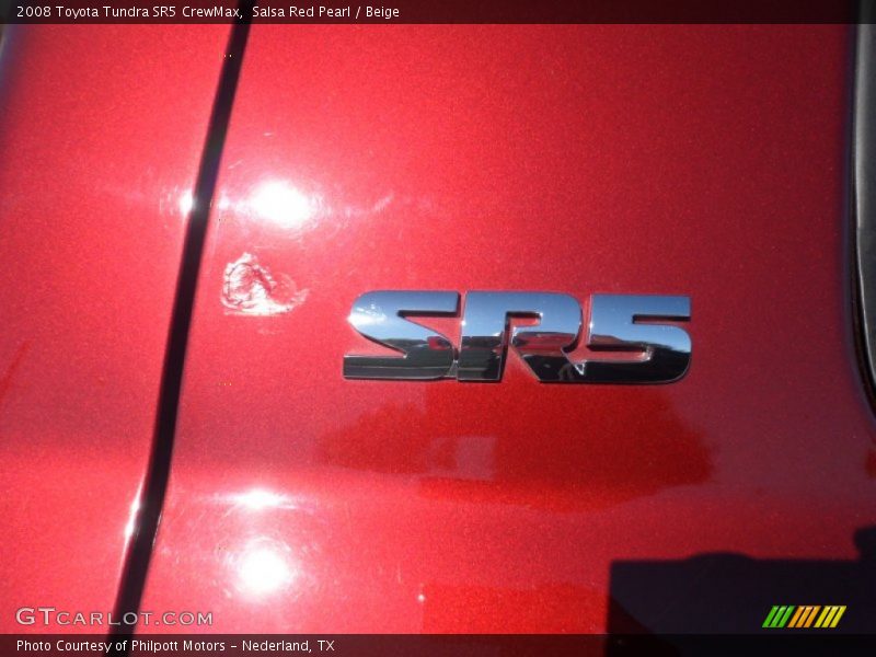 Salsa Red Pearl / Beige 2008 Toyota Tundra SR5 CrewMax