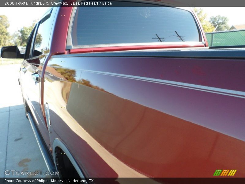Salsa Red Pearl / Beige 2008 Toyota Tundra SR5 CrewMax