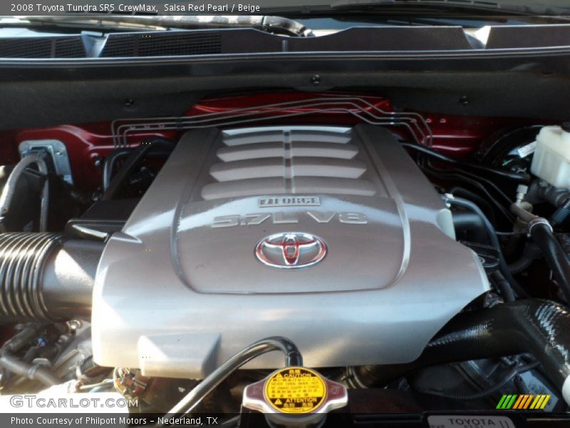 Salsa Red Pearl / Beige 2008 Toyota Tundra SR5 CrewMax