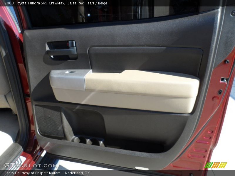 Salsa Red Pearl / Beige 2008 Toyota Tundra SR5 CrewMax