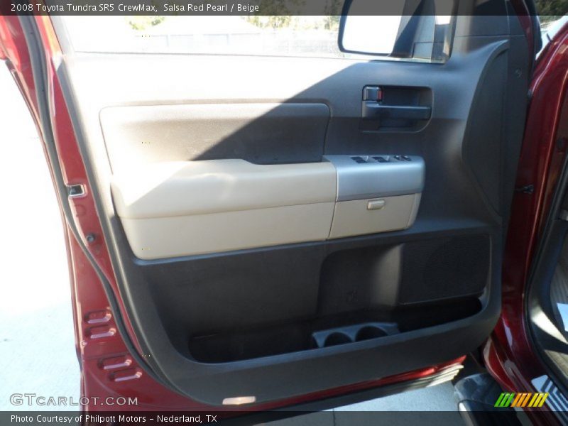 Salsa Red Pearl / Beige 2008 Toyota Tundra SR5 CrewMax