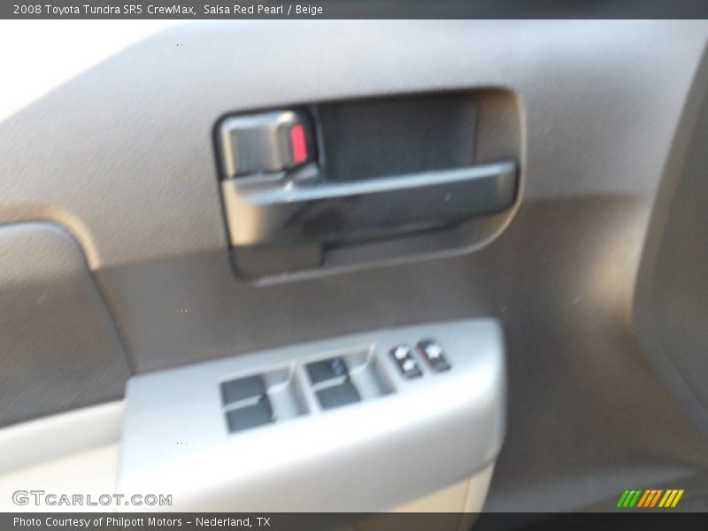 Salsa Red Pearl / Beige 2008 Toyota Tundra SR5 CrewMax