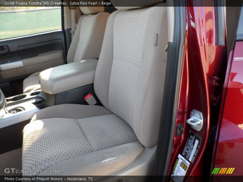 Salsa Red Pearl / Beige 2008 Toyota Tundra SR5 CrewMax