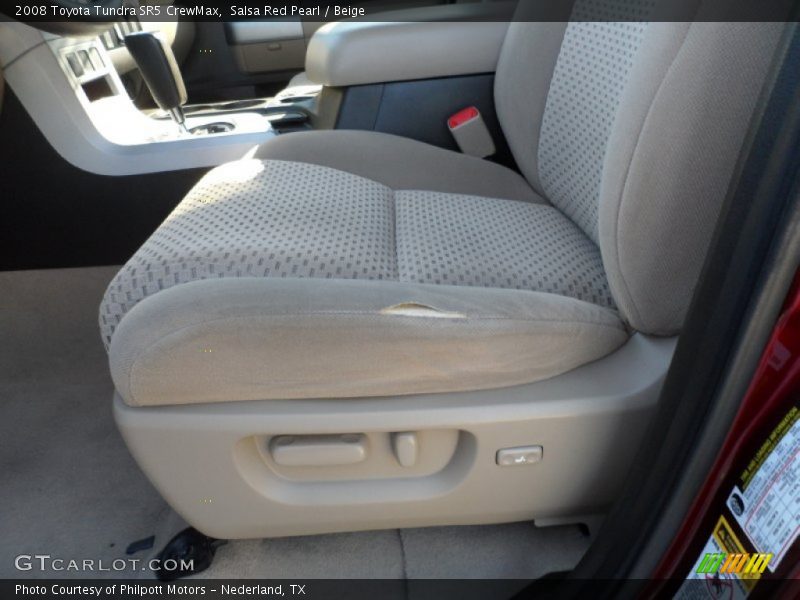 Salsa Red Pearl / Beige 2008 Toyota Tundra SR5 CrewMax