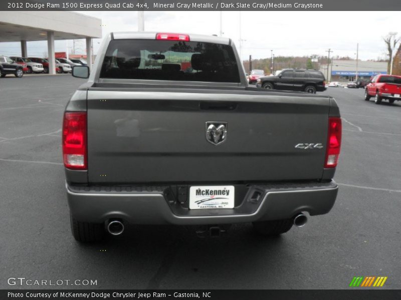 Mineral Gray Metallic / Dark Slate Gray/Medium Graystone 2012 Dodge Ram 1500 Express Quad Cab 4x4