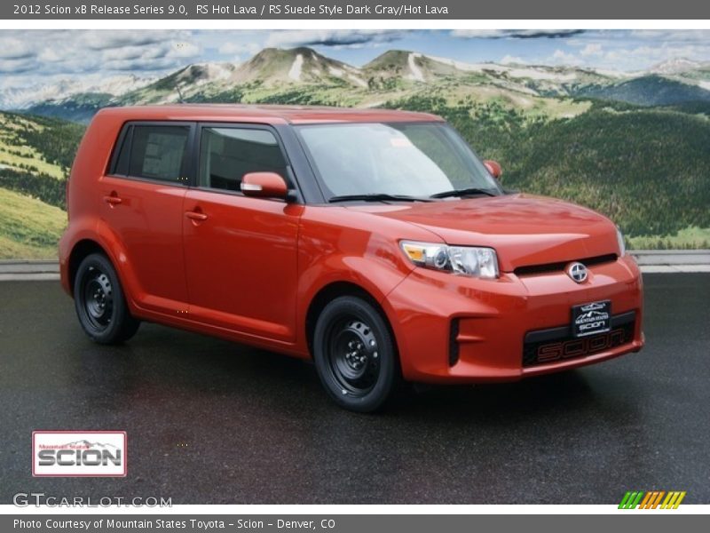 RS Hot Lava / RS Suede Style Dark Gray/Hot Lava 2012 Scion xB Release Series 9.0