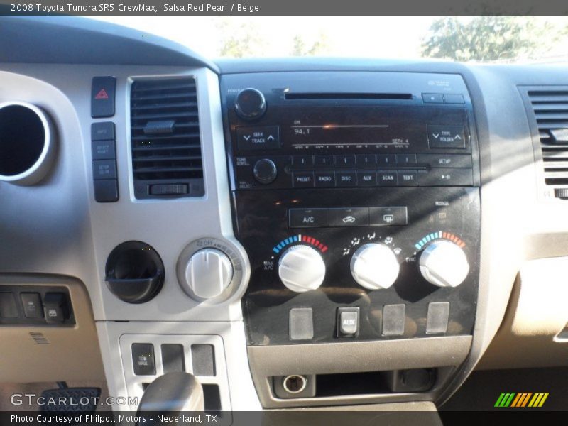 Salsa Red Pearl / Beige 2008 Toyota Tundra SR5 CrewMax