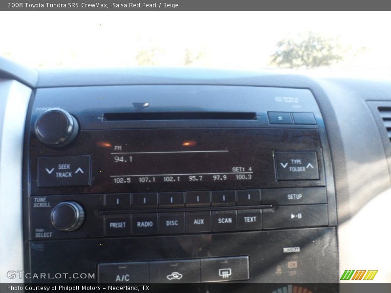 Salsa Red Pearl / Beige 2008 Toyota Tundra SR5 CrewMax