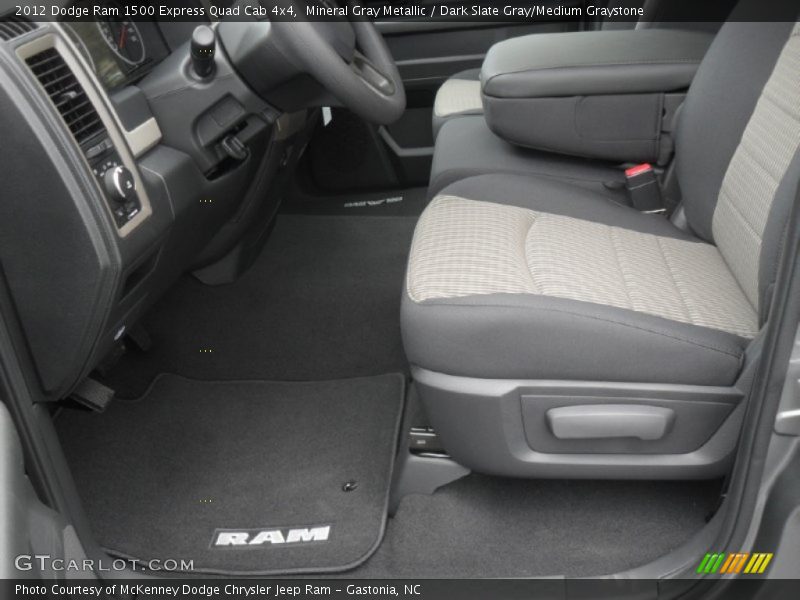 Mineral Gray Metallic / Dark Slate Gray/Medium Graystone 2012 Dodge Ram 1500 Express Quad Cab 4x4