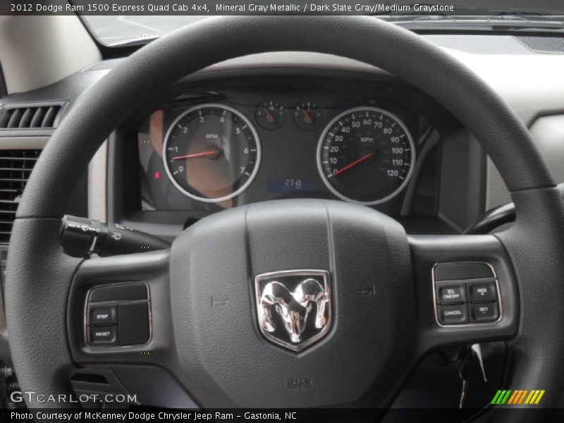 Mineral Gray Metallic / Dark Slate Gray/Medium Graystone 2012 Dodge Ram 1500 Express Quad Cab 4x4