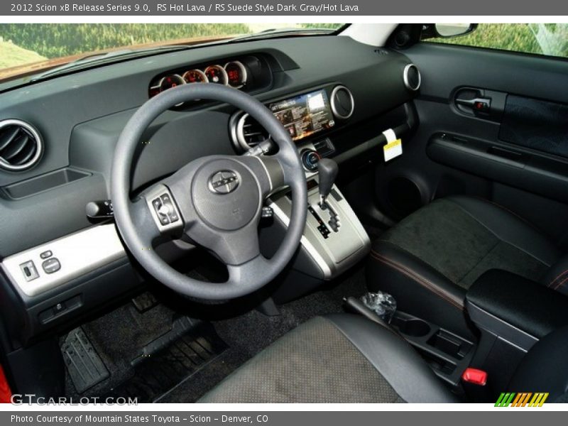RS Hot Lava / RS Suede Style Dark Gray/Hot Lava 2012 Scion xB Release Series 9.0