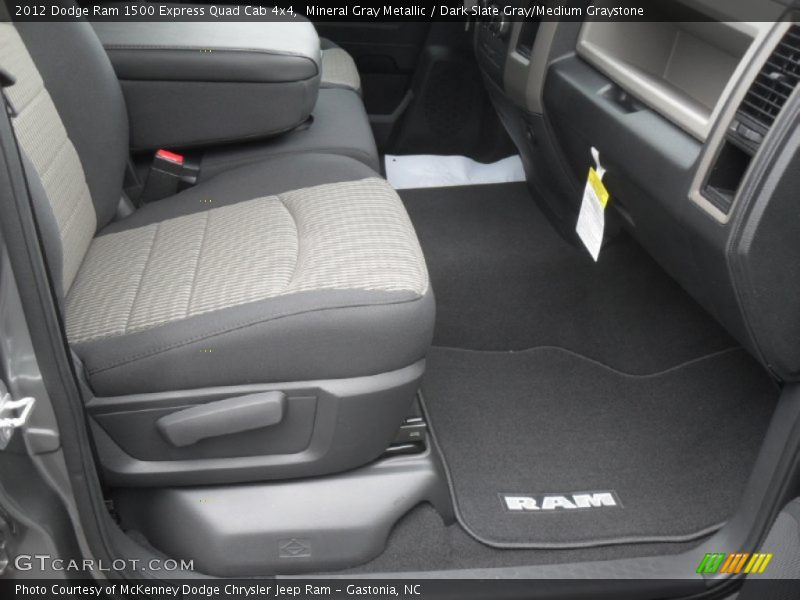 Mineral Gray Metallic / Dark Slate Gray/Medium Graystone 2012 Dodge Ram 1500 Express Quad Cab 4x4