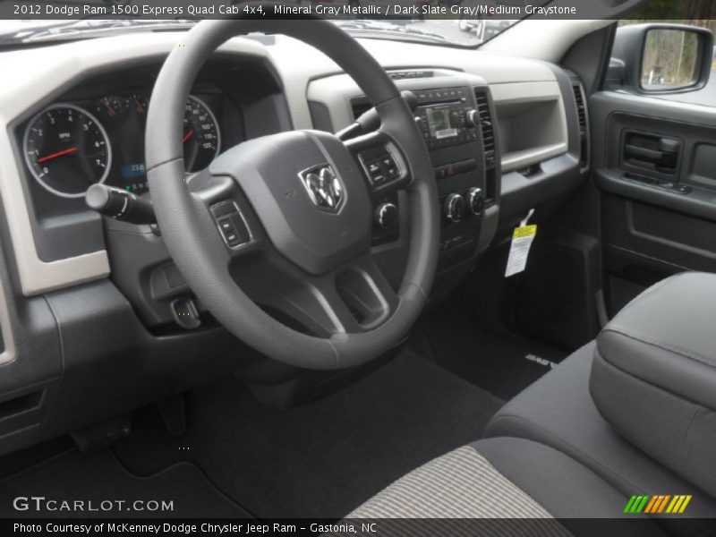 Mineral Gray Metallic / Dark Slate Gray/Medium Graystone 2012 Dodge Ram 1500 Express Quad Cab 4x4
