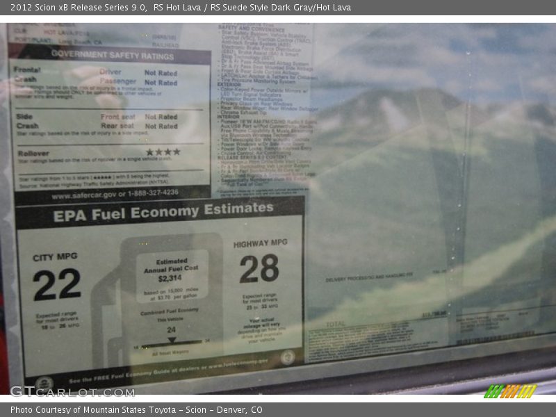 RS Hot Lava / RS Suede Style Dark Gray/Hot Lava 2012 Scion xB Release Series 9.0