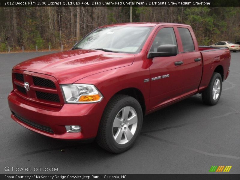  2012 Ram 1500 Express Quad Cab 4x4 Deep Cherry Red Crystal Pearl