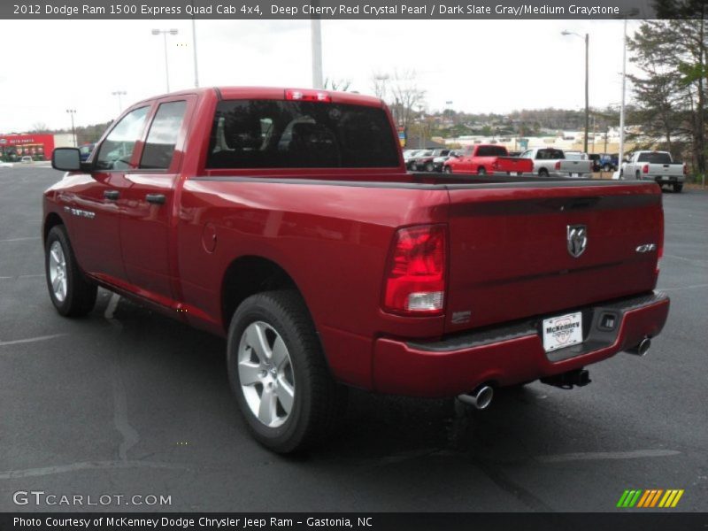 Deep Cherry Red Crystal Pearl / Dark Slate Gray/Medium Graystone 2012 Dodge Ram 1500 Express Quad Cab 4x4