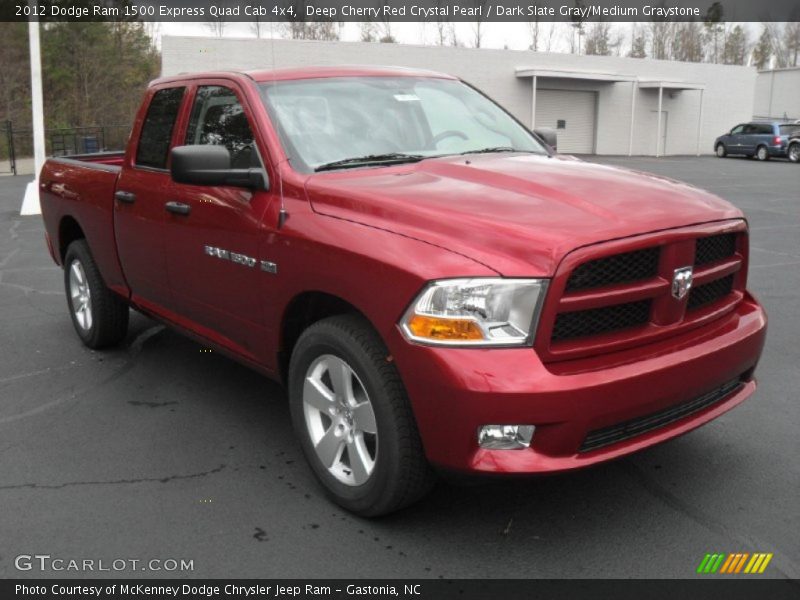 Deep Cherry Red Crystal Pearl / Dark Slate Gray/Medium Graystone 2012 Dodge Ram 1500 Express Quad Cab 4x4