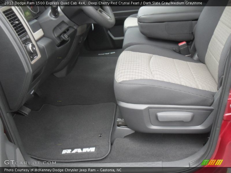 Deep Cherry Red Crystal Pearl / Dark Slate Gray/Medium Graystone 2012 Dodge Ram 1500 Express Quad Cab 4x4