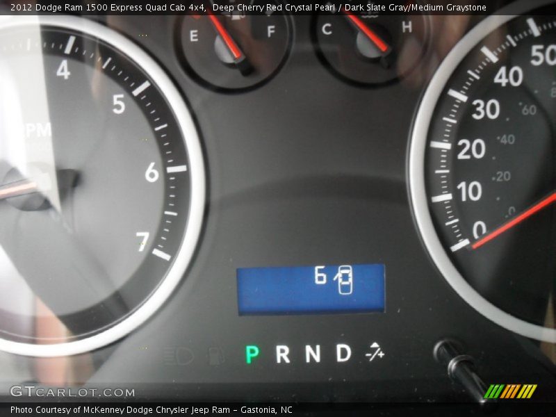 Deep Cherry Red Crystal Pearl / Dark Slate Gray/Medium Graystone 2012 Dodge Ram 1500 Express Quad Cab 4x4