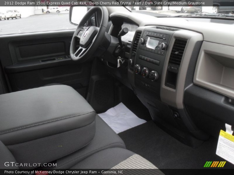 Deep Cherry Red Crystal Pearl / Dark Slate Gray/Medium Graystone 2012 Dodge Ram 1500 Express Quad Cab 4x4