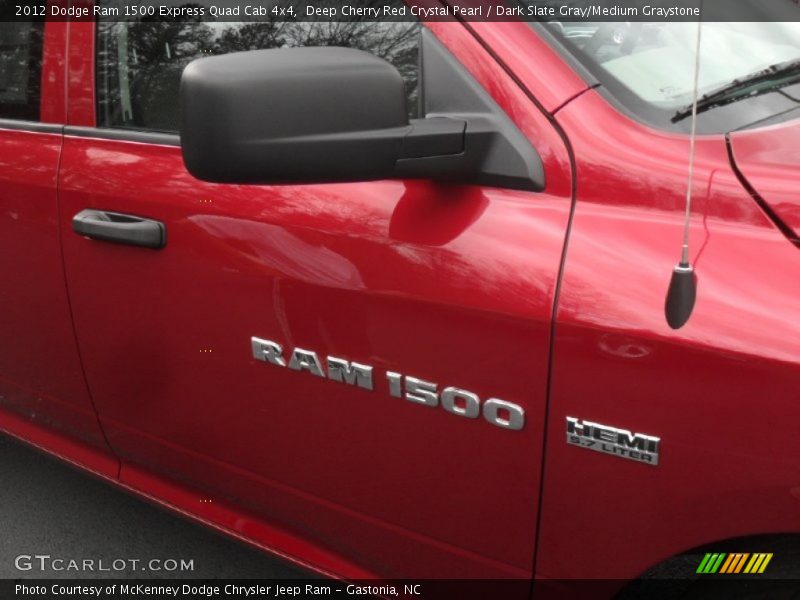 Deep Cherry Red Crystal Pearl / Dark Slate Gray/Medium Graystone 2012 Dodge Ram 1500 Express Quad Cab 4x4