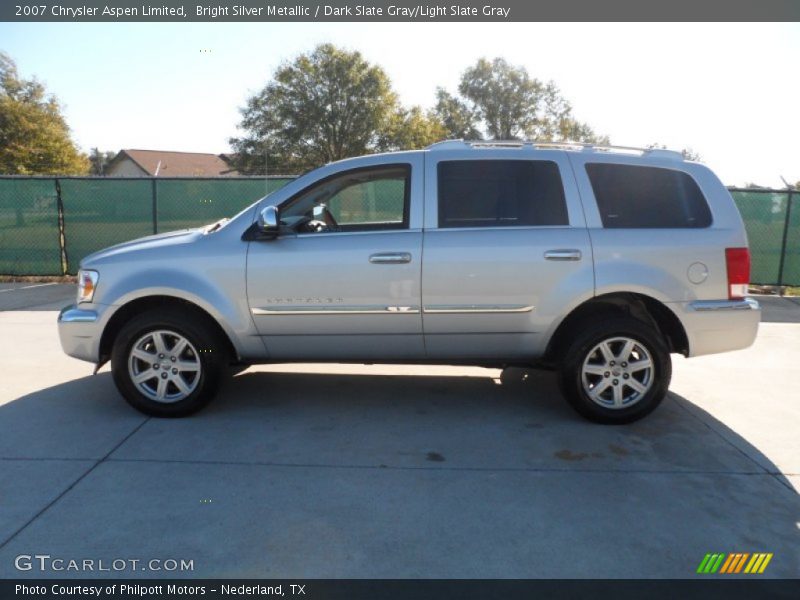 Bright Silver Metallic / Dark Slate Gray/Light Slate Gray 2007 Chrysler Aspen Limited