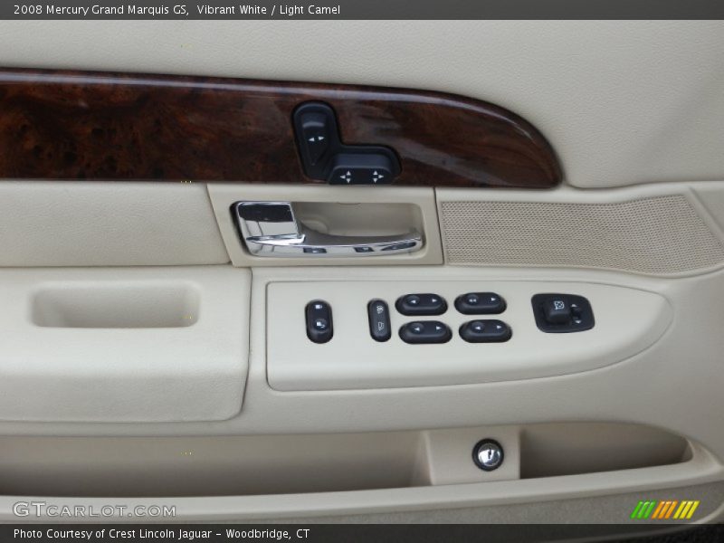 Vibrant White / Light Camel 2008 Mercury Grand Marquis GS