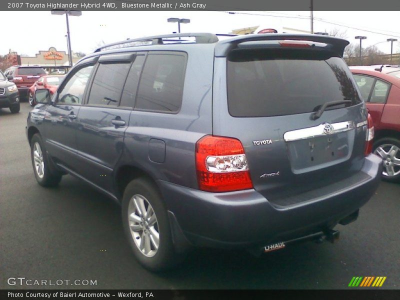 Bluestone Metallic / Ash Gray 2007 Toyota Highlander Hybrid 4WD