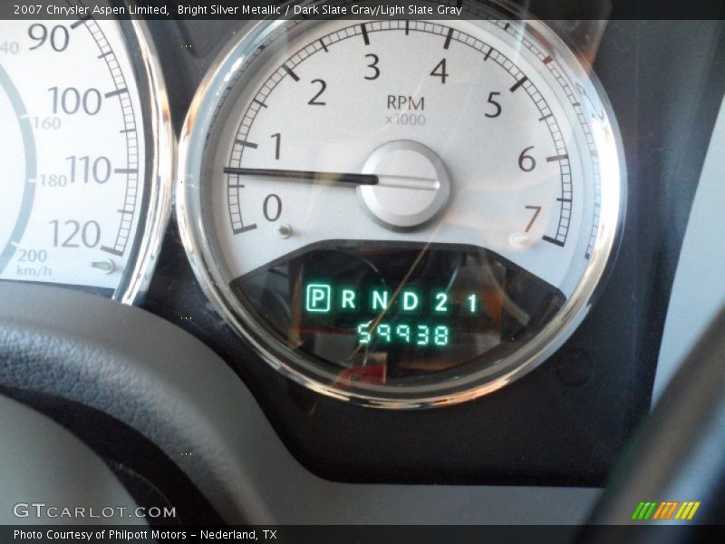 Bright Silver Metallic / Dark Slate Gray/Light Slate Gray 2007 Chrysler Aspen Limited