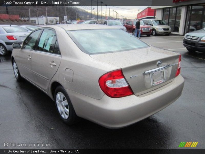 Desert Sand Mica / Taupe 2002 Toyota Camry LE