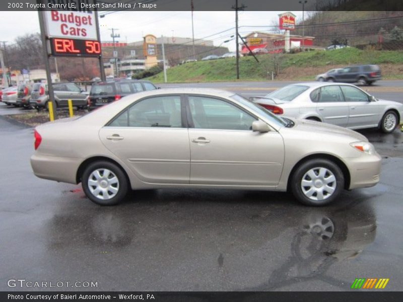 Desert Sand Mica / Taupe 2002 Toyota Camry LE