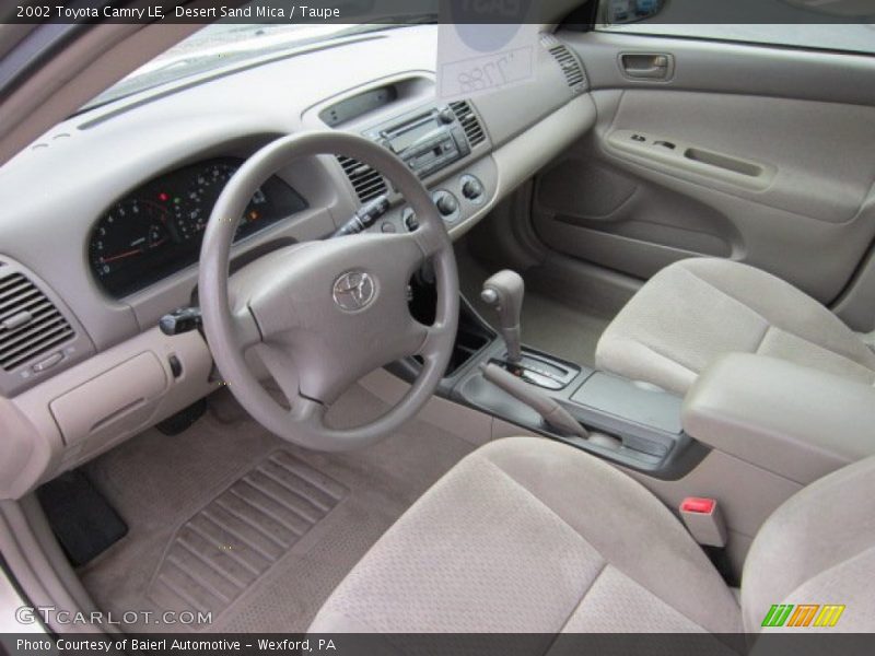 Desert Sand Mica / Taupe 2002 Toyota Camry LE