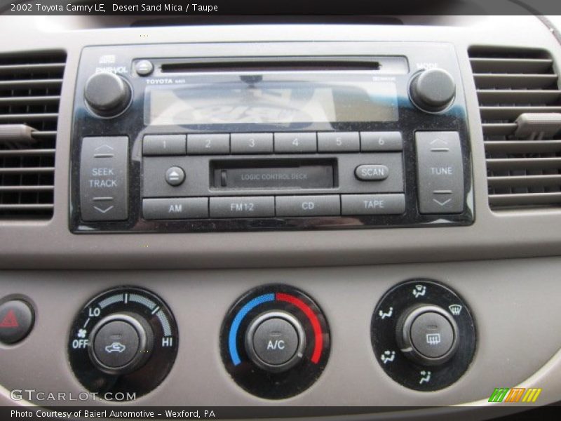 Desert Sand Mica / Taupe 2002 Toyota Camry LE