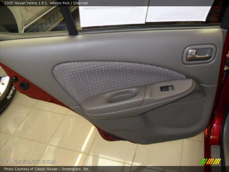 Inferno Red / Charcoal 2005 Nissan Sentra 1.8 S