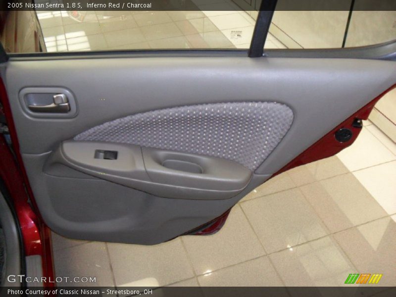 Inferno Red / Charcoal 2005 Nissan Sentra 1.8 S