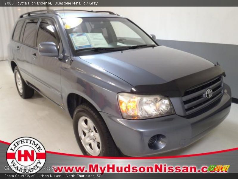 Bluestone Metallic / Gray 2005 Toyota Highlander I4