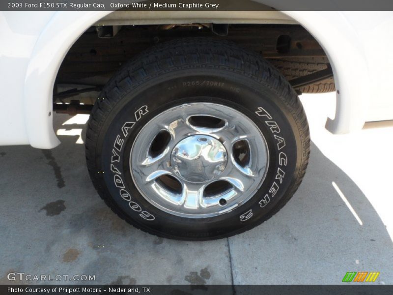 Oxford White / Medium Graphite Grey 2003 Ford F150 STX Regular Cab