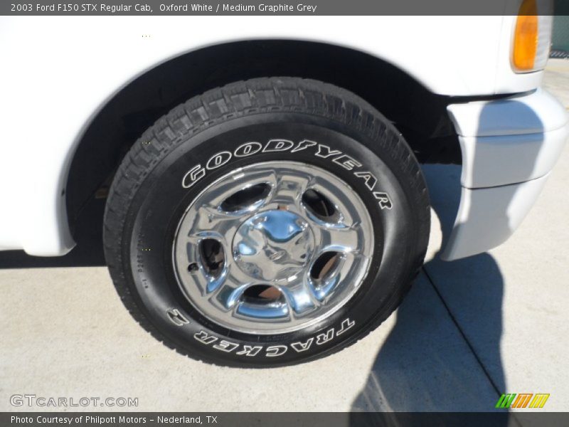 Oxford White / Medium Graphite Grey 2003 Ford F150 STX Regular Cab