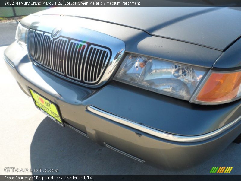 Spruce Green Metallic / Medium Parchment 2002 Mercury Grand Marquis LS