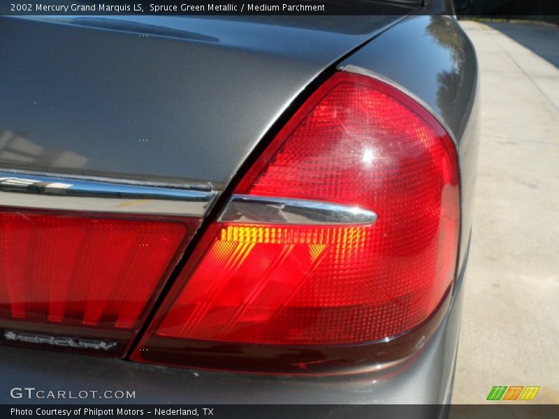 Spruce Green Metallic / Medium Parchment 2002 Mercury Grand Marquis LS