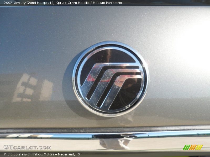 Spruce Green Metallic / Medium Parchment 2002 Mercury Grand Marquis LS
