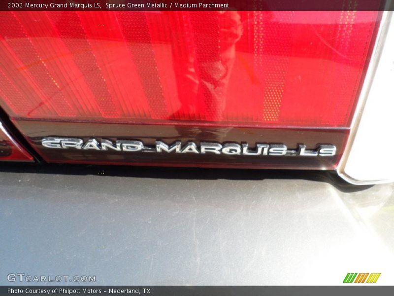 Spruce Green Metallic / Medium Parchment 2002 Mercury Grand Marquis LS