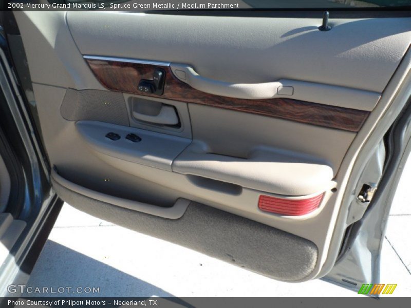 Spruce Green Metallic / Medium Parchment 2002 Mercury Grand Marquis LS