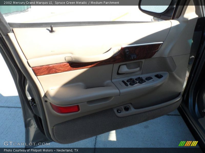 Spruce Green Metallic / Medium Parchment 2002 Mercury Grand Marquis LS