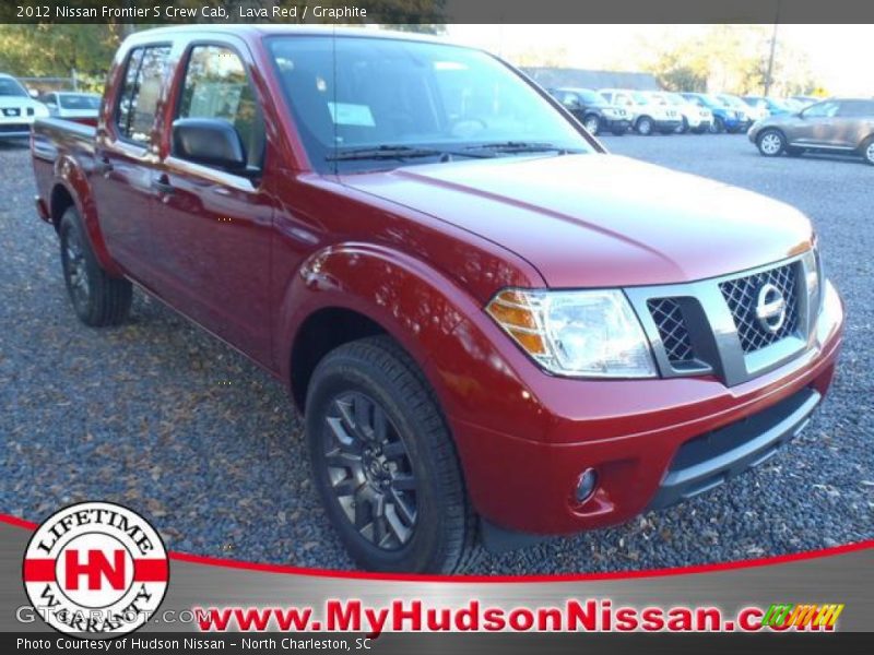 Lava Red / Graphite 2012 Nissan Frontier S Crew Cab