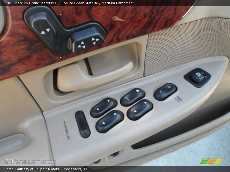 Spruce Green Metallic / Medium Parchment 2002 Mercury Grand Marquis LS
